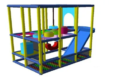 Παιχνιδοκατασκευή  4,20x2.00x2,80 m