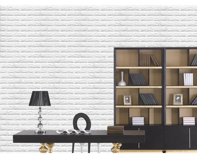 Ταπετσαρια 3D Αδιαβροχη με αναγλυφη υφη Αφρικανικης Πετρας Λευκο