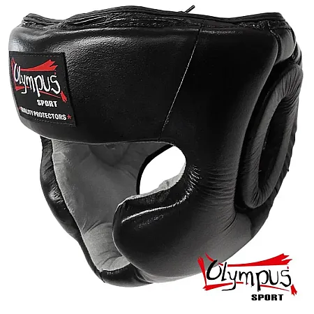 Κάσκα Olympus Δερμάτινη TRAINING Προστασία Μήλο/Σαγώνι