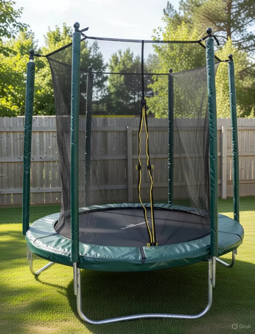 Τραμπολινο 1,83m με διχτυ ασφαλειας,Πρασινο Χρωμα,12231223