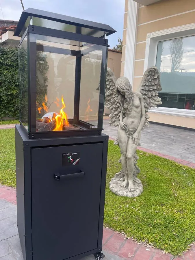 Φορητό Τζάκι Θερμάστρα Υγραερίου 8kW,28000 BTU,Μανιτάρι