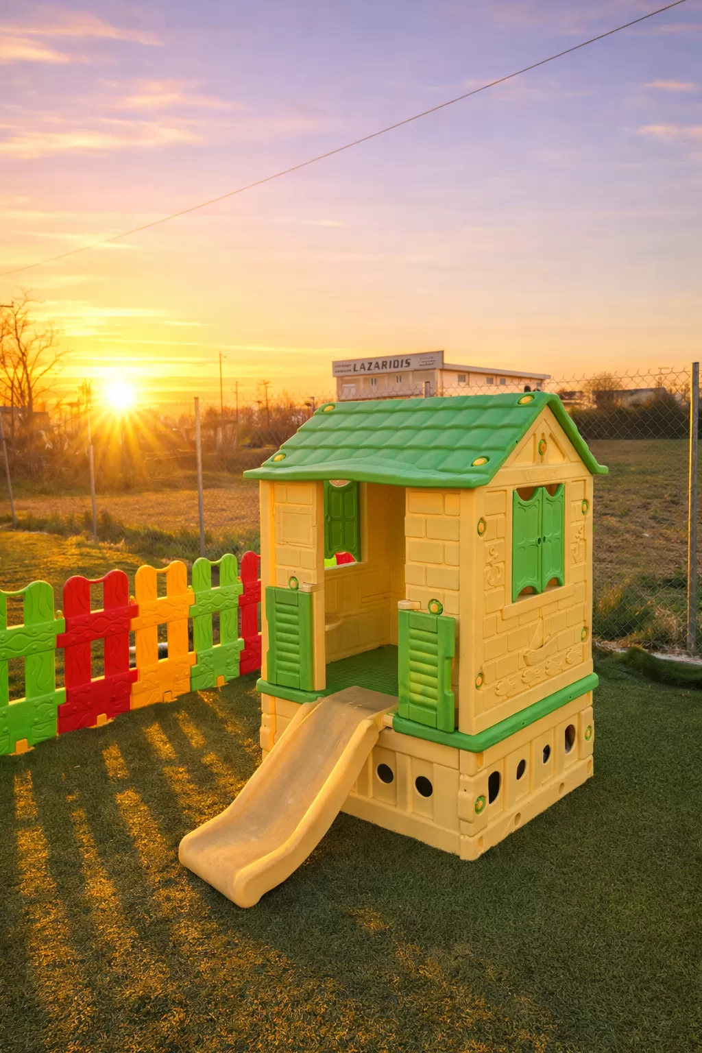 Παιδικό Σπιτακι με Τσουλήθρα 106xcmX170cmX160cm