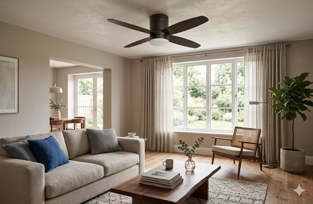 Ανεμιστήρας Οροφής Led Life Μαύρος 107cm με Τηλεχειριστήριο 50Watt