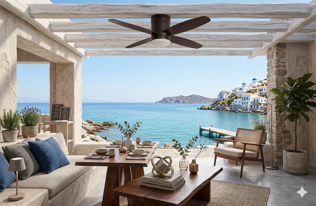 Ανεμιστήρας Οροφής Led Life Μαύρος 107cm με Τηλεχειριστήριο 50Watt