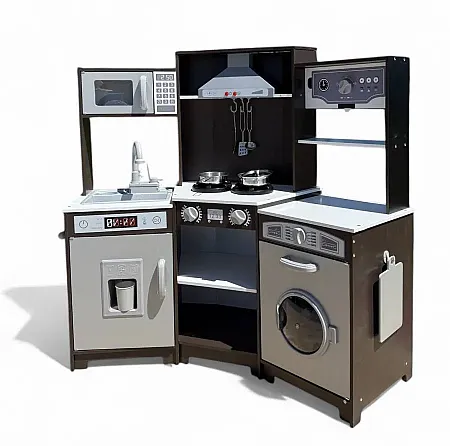 Ξύλινη Παιδική Κουζίνα με Ήχο & Φως  & Ηλεκτρονικο Νεροχύτη,Rome