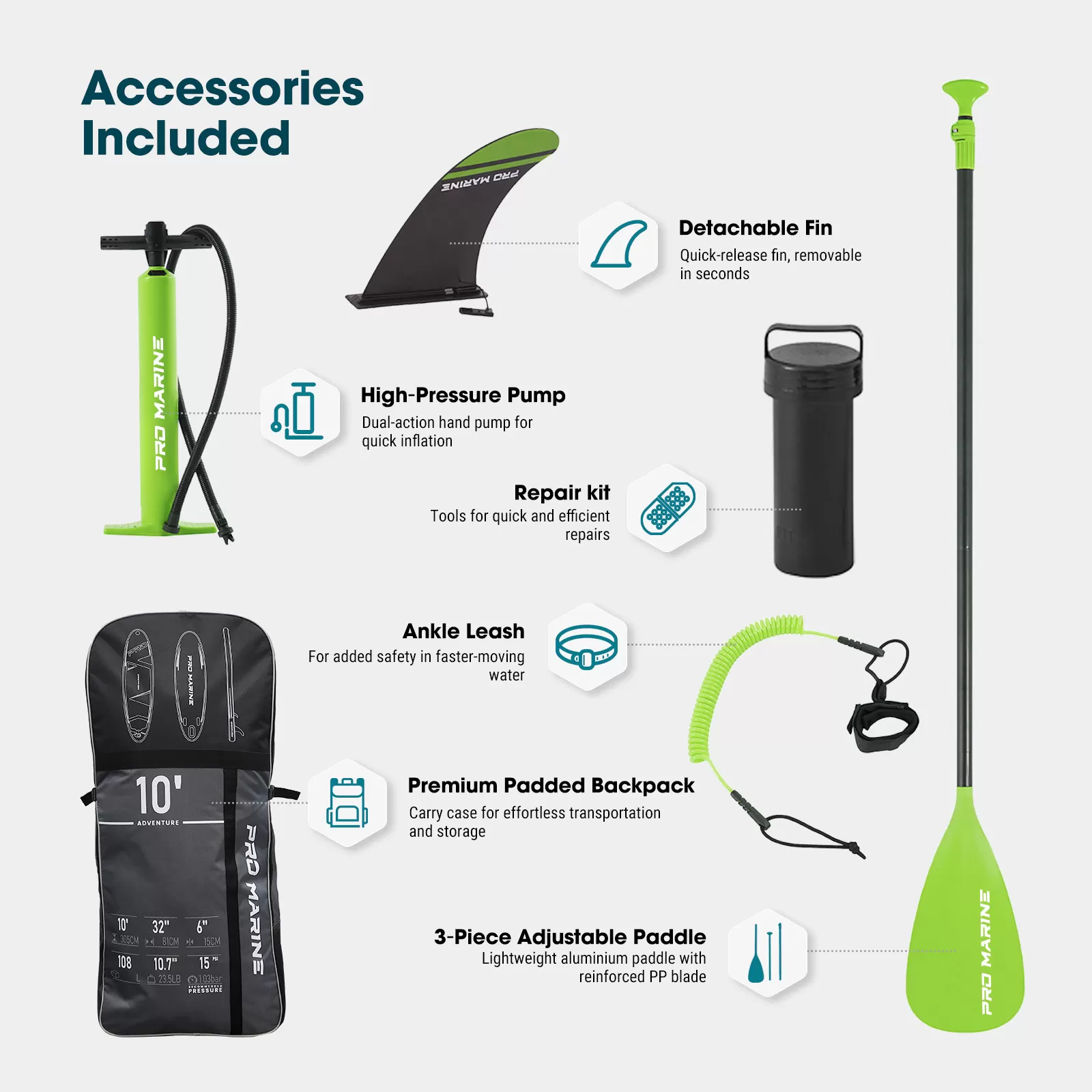 SUP Explorer 3m,Φουσκωτή Σανίδα 10' με κάθισμα Kayak 305cmX81cmX15cm