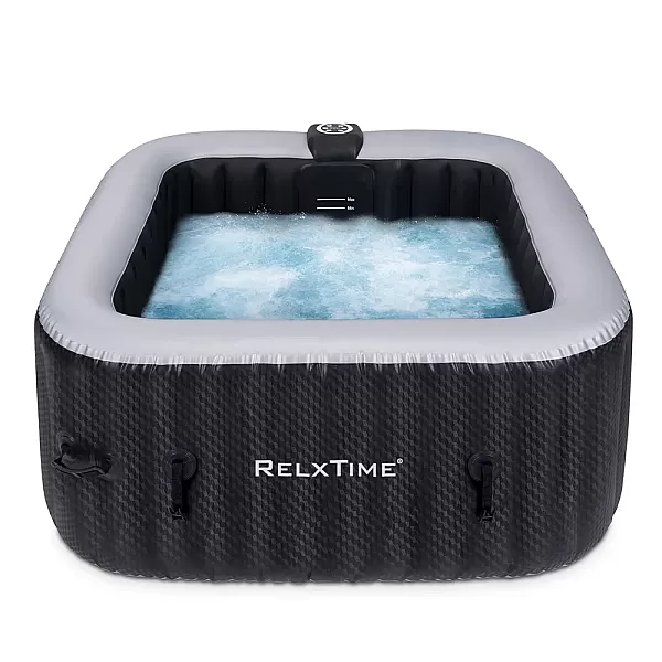 Υδρομασάζ - Jacuzzi Φουσκωτο  Τετράγωνο Spa 4 Ενήλικες 150cm X 150cm X 63cm