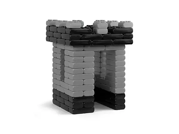 Τουβλακια Γιγας Παιδοτοπου 59 τμχ. Μαυρο / Γκρι