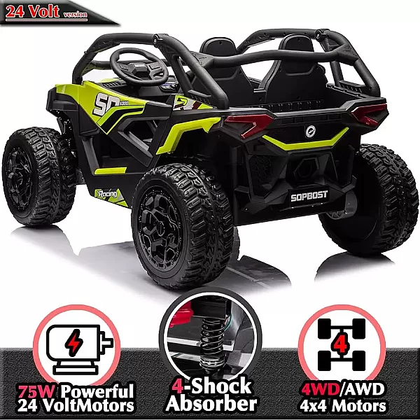 Παιδικό ηλεκτρικό στρατιωτικό Jeep Buggy 4X4 XXL 24Volt ATV