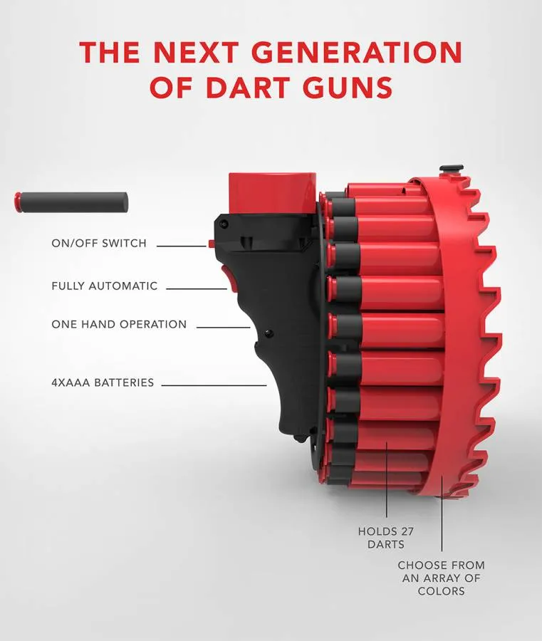 D-Dart - Tempest Dart Blaster Αυτόματος Πιστόλι Παιχνιδιού