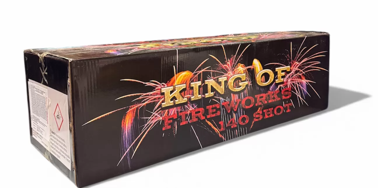 Πυροτεχνήματα  XXXL King 140 βολές 1″ - 1.2'' , Πλάγιες Βολές