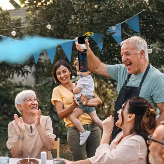 Σπρέι Πούδρας Gender Reveal με Γαλάζιο Πούδρα,4840