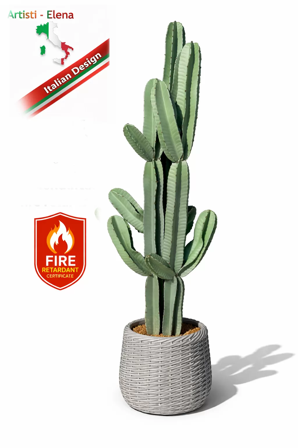 Τεχνητός κάκτος φραγκοσυκιάς 191cm σε μοντέρνα γλάστρα EVA