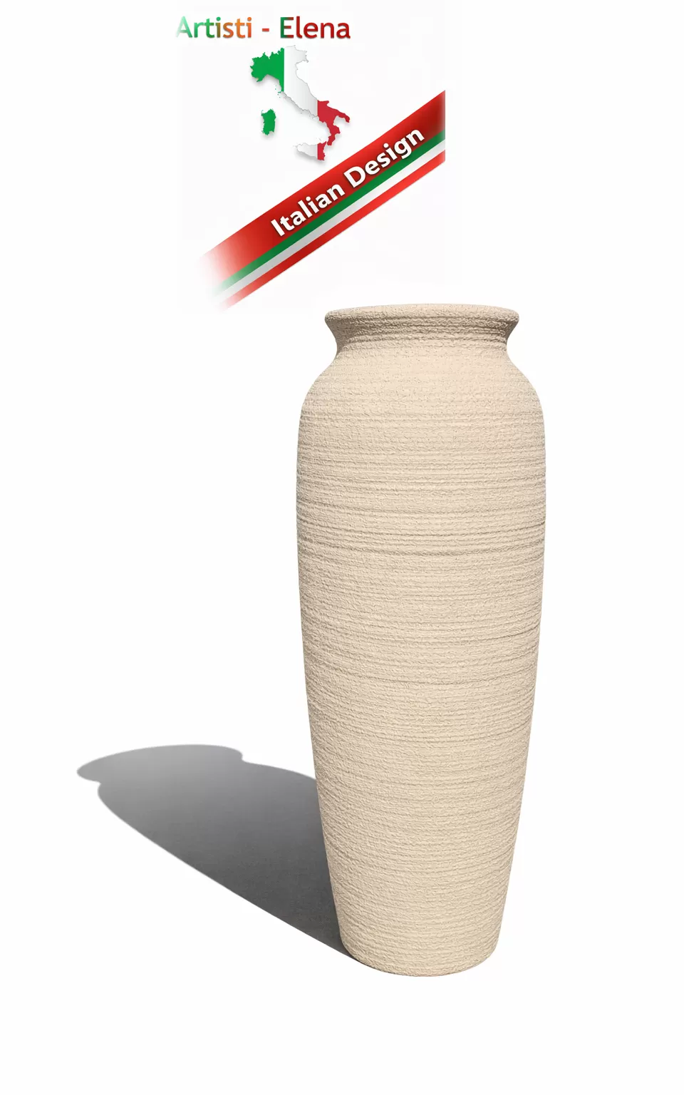 Διακοσμητικό Μεγάλο Πιθάρι 122cm,Βάζο,Γλάστρα   απο Πολυρητίνη Φ36Χ44cm με υφή πέτρας Premium