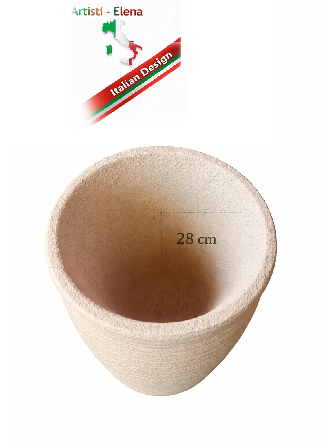 Διακοσμητικό Μεγάλο Πιθάρι 122cm,Βάζο,Γλάστρα   απο Πολυρητίνη Φ36Χ44cm με υφή πέτρας Premium