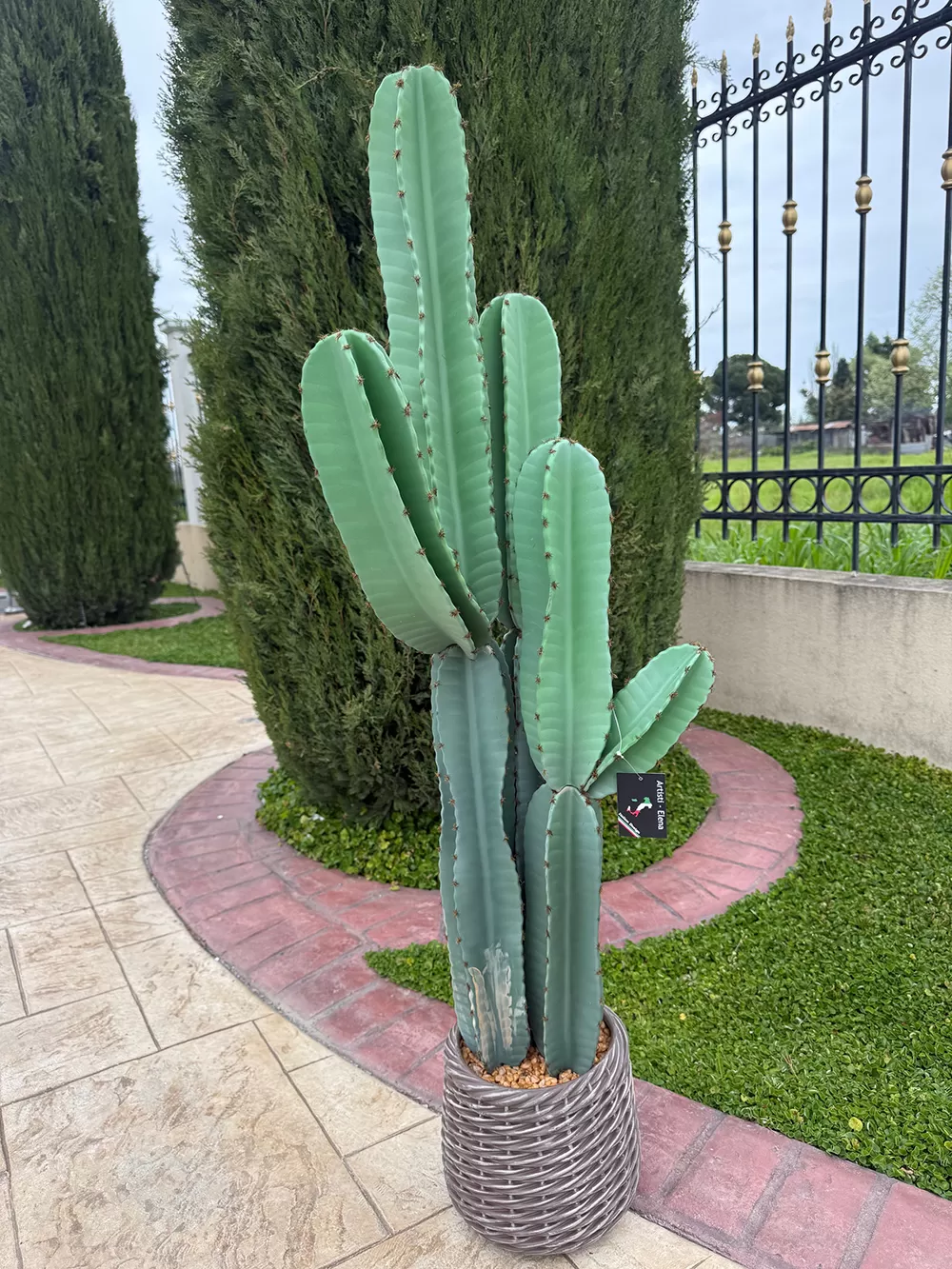 Τεχνητός κάκτος 132cm σε μοντέρνα γλάστρα EVA