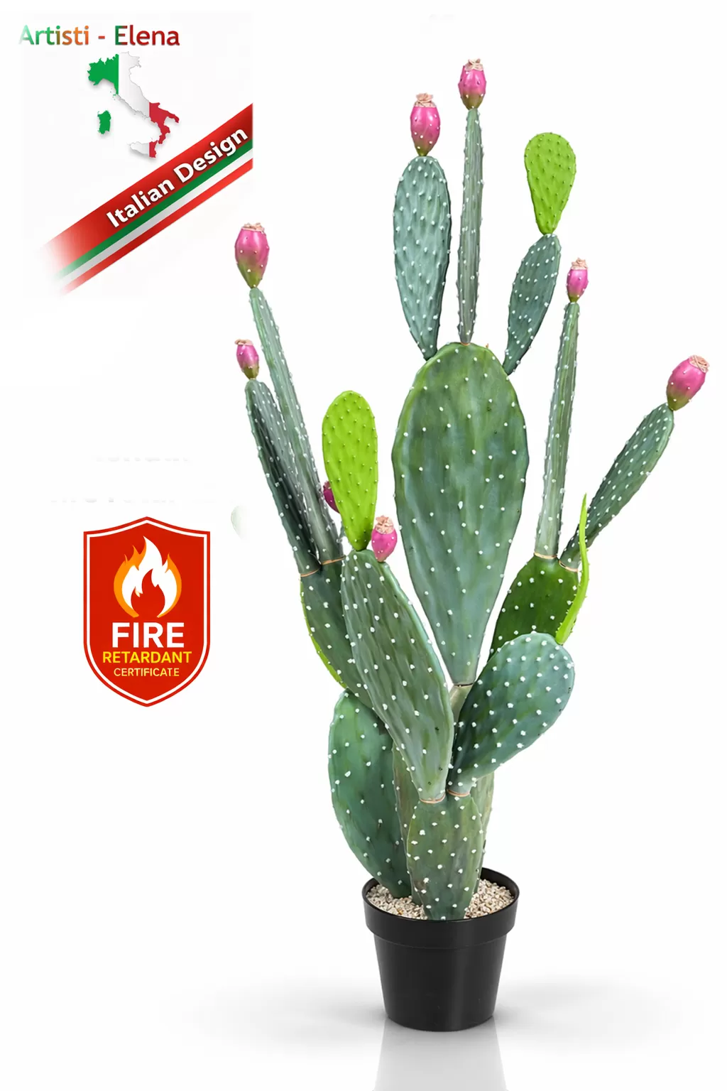 Τεχνητός κάκτος 140cm σε μοντέρνα γλάστρα EVA