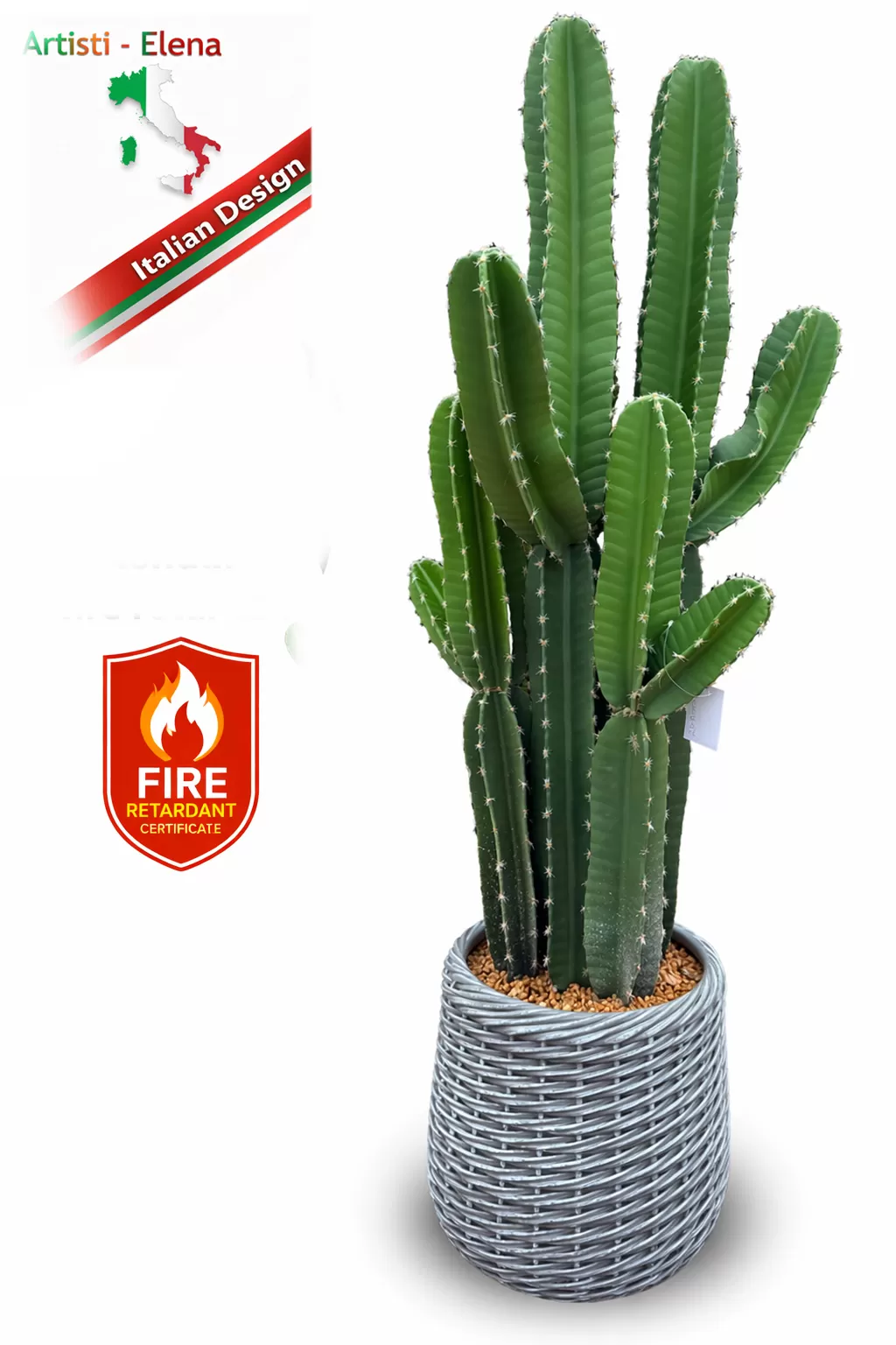 Τεχνητός κάκτος 144cm σε μοντέρνα γλάστρα EVA