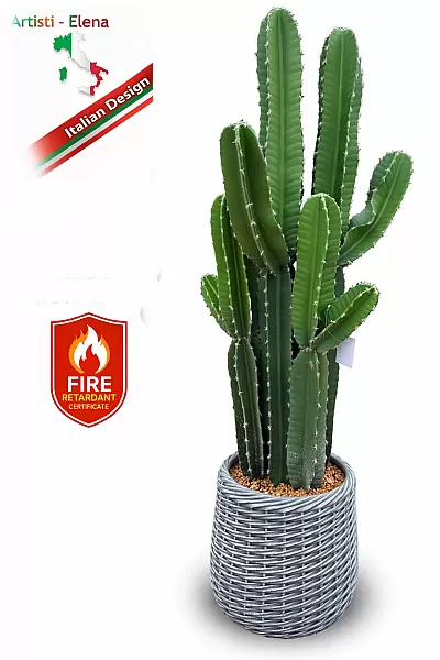Τεχνητός κάκτος 144cm σε μοντέρνα γλάστρα EVA