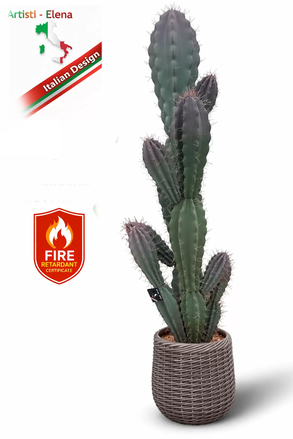 Τεχνητός κάκτος 180cm σε μοντέρνα γλάστρα EVA