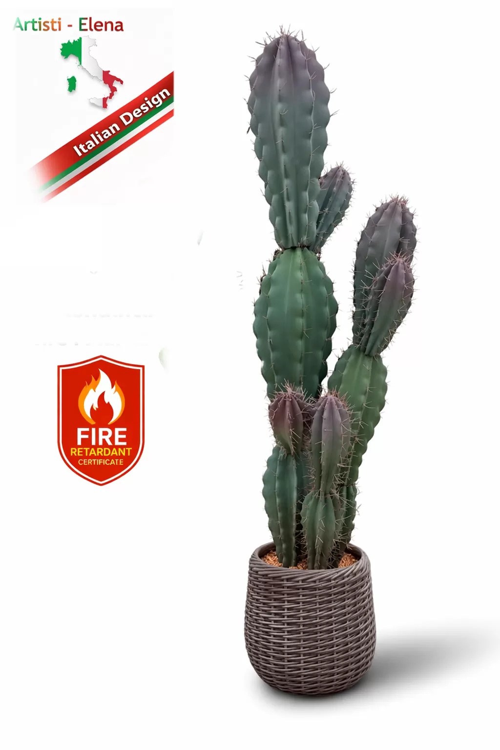 Τεχνητός κάκτος 180cm σε μοντέρνα γλάστρα EVA