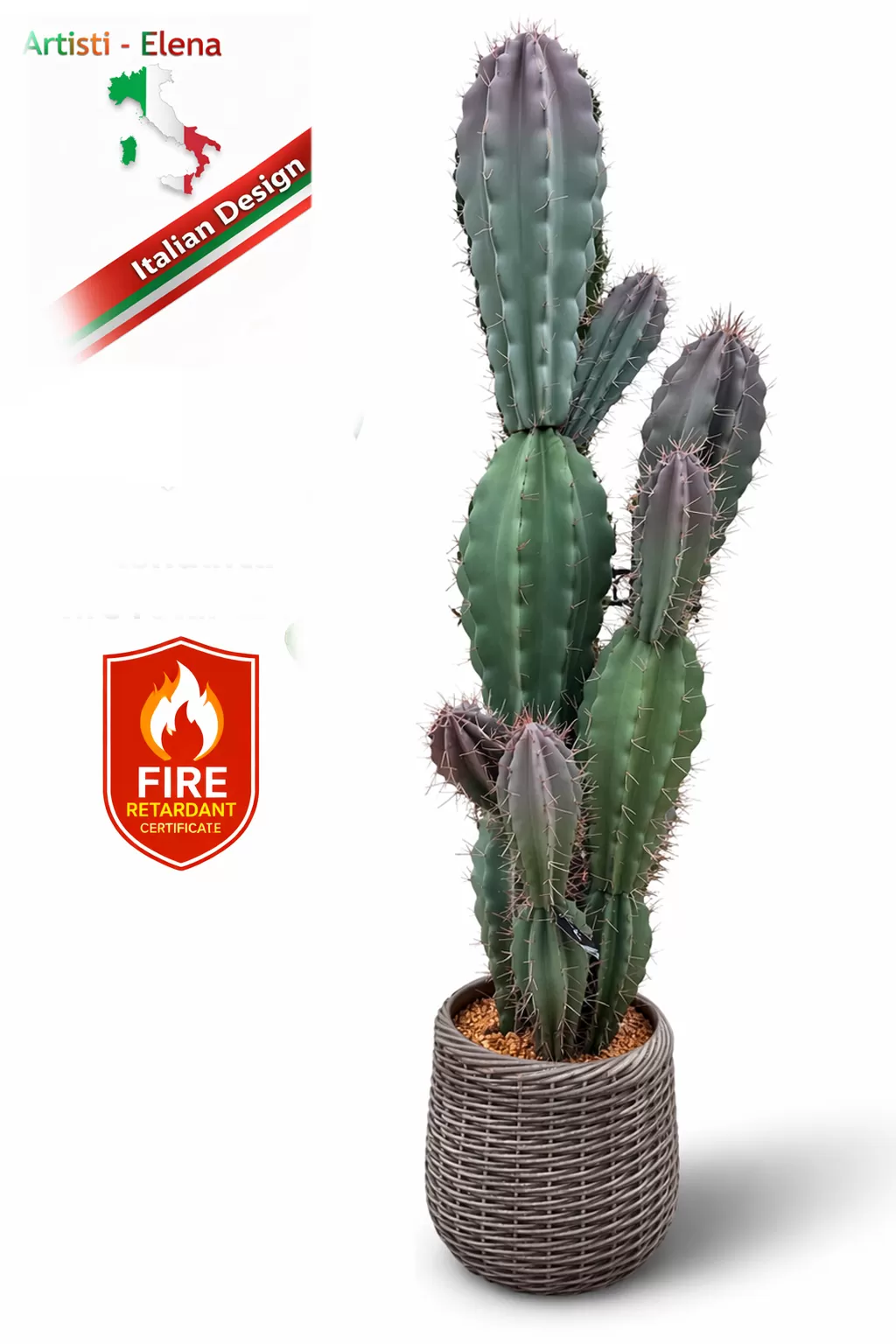 Τεχνητός κάκτος 180cm σε μοντέρνα γλάστρα EVA