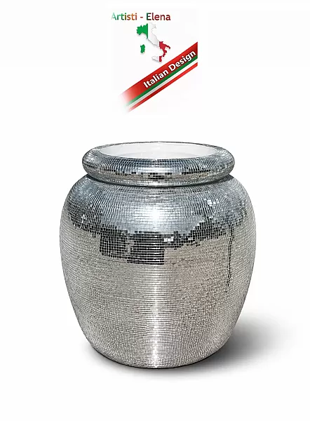 Διακοσμητικό Κασπω Γλάστρα Mirror 55cm,Luxury Premium Disco Style