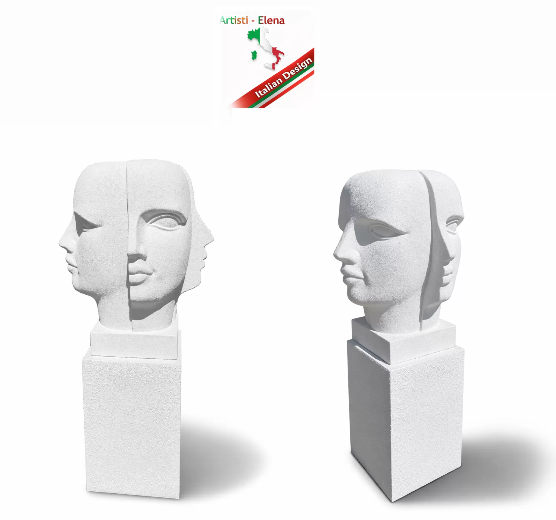 Επιβλητικό Μοντέρνο διακοσμητικό γλυπτό διπλής όψης (Double Face Sculpture) 143cm