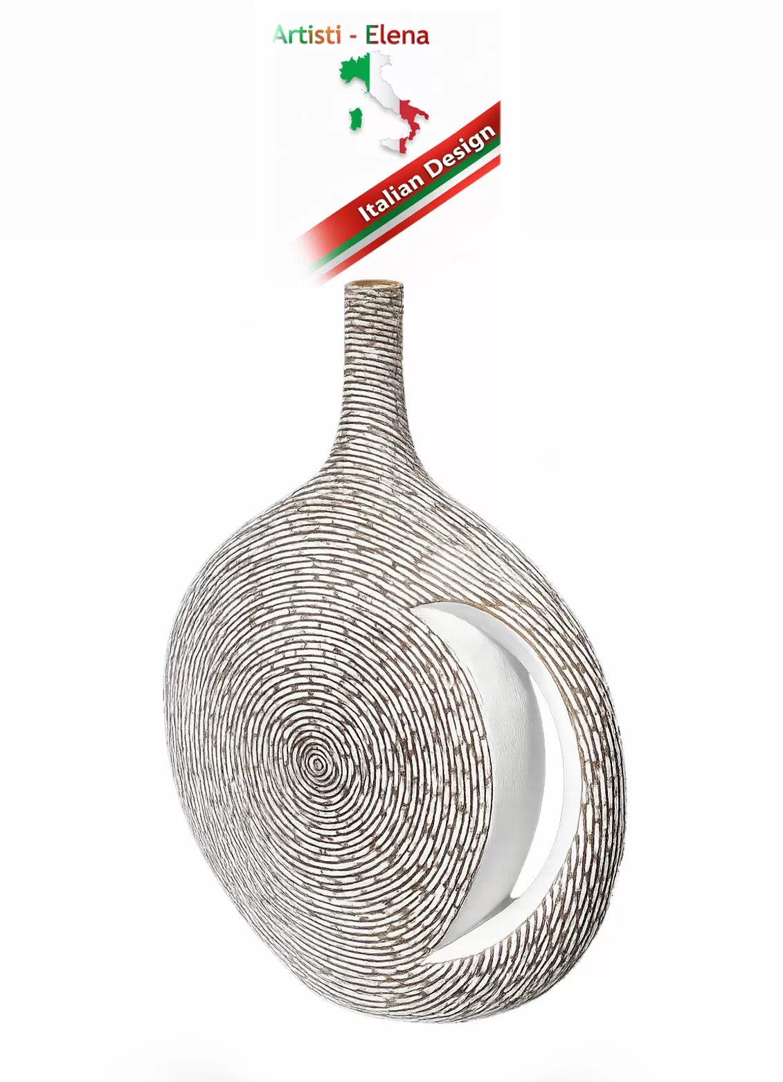 Μεγάλo Διακοσμητικα Βαζo 92cm,δοχεία απο Πολυρητίνη,Beach Stone Bowl Εξωτερικού Χώρου