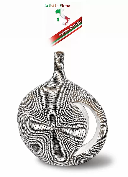 Μεγάλo Διακοσμητικα Βαζo 92cm,δοχεία απο Πολυρητίνη,Beach Stone Bowl Εξωτερικού Χώρου