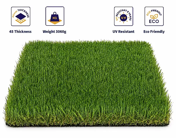 Γκαζον συνθετικό 45 mm,τιμη τετραγωνικου,1mX1m