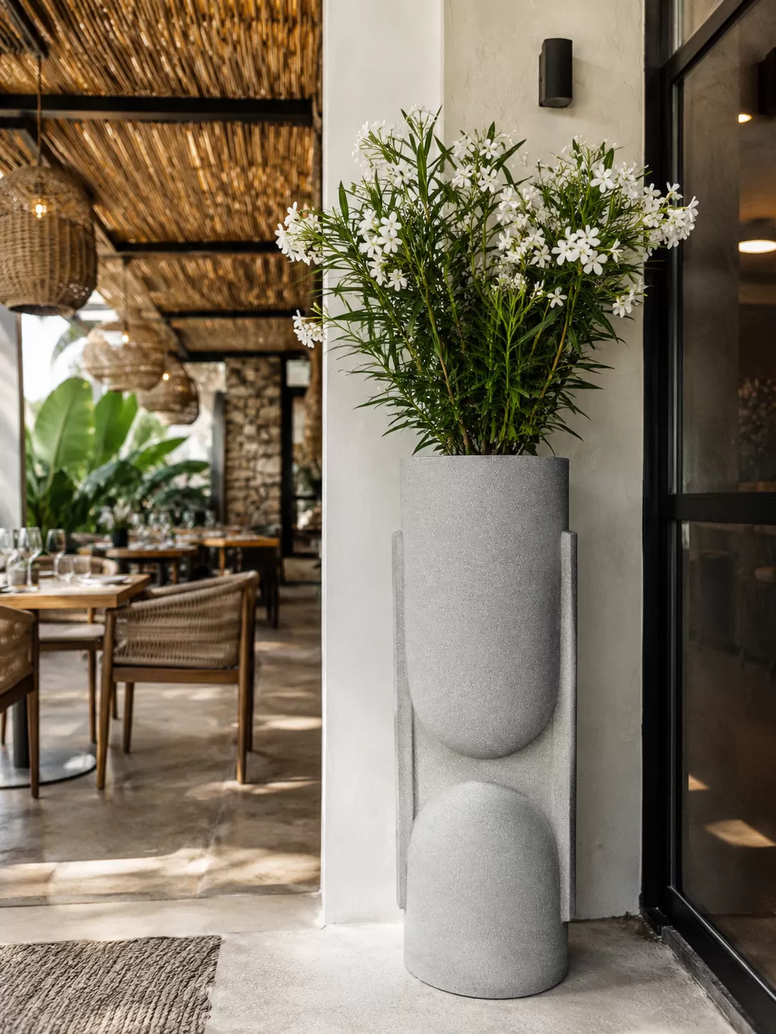 Βάζο Μοντέρνου Design,Μεγάλo Διακοσμητικό Κασπώ 110cm