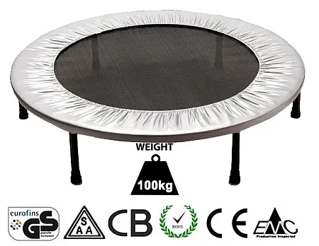 Τραμπολινο 1m Επαγγελματικο Extra Αντοχής 40'' Silver