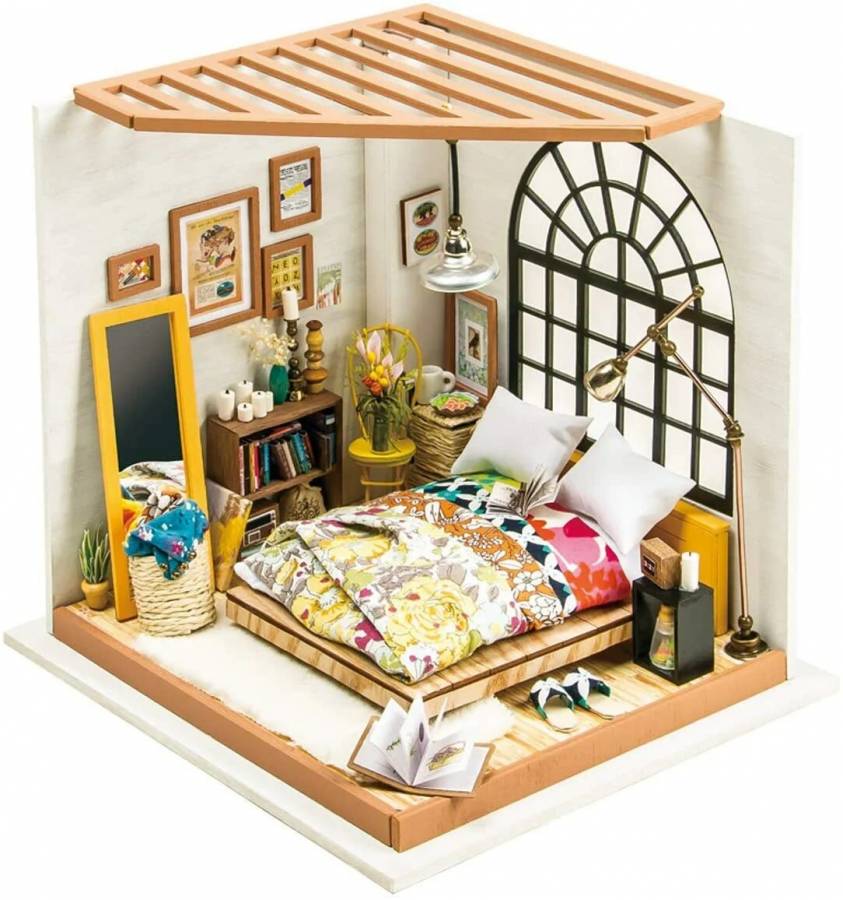 Μοντελισμός RoomBox,Δωμάτιο σε ένα κουτί, Μινιατούρα,Υπνοδωμάτιο