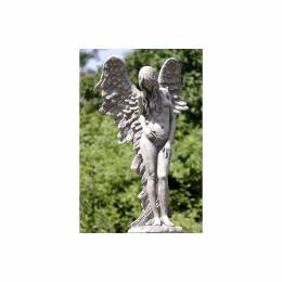 Χειροποίητο Διακοσμητικό Γλυπτό Φτερωτός Αγγελος απο Χυτευμένη Πέτρα