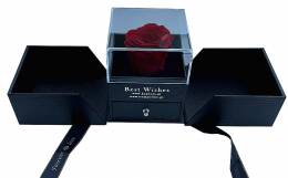 Forever Rose  Κόκκινο, με θήκη κοσμήματος σε πολυτελές κουτί 32cm X 10cm X 11cm