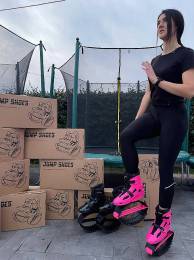 Παπούτσια με Ελατήρια για άλματα Ροζ – Jump Shoes  XL (39-41) 60-80kg