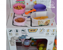 BabyRun Παιδική Κουζίνα XXL Kitchen Cooker από 3D Λευκό Χαρτόνι Ζωγραφικής