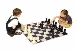 Παιδικό χαλι  Σκάκι με 32 Πιόνια 100cmX100cm