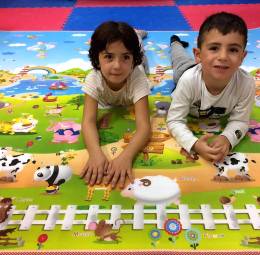 Playmat  Παιδικο Μαλακο Χαλί Φαρμα-Δρομος.180cmX230cm 1cm
